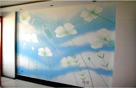 南通画墙绘怎么画好白云的蓬松感？