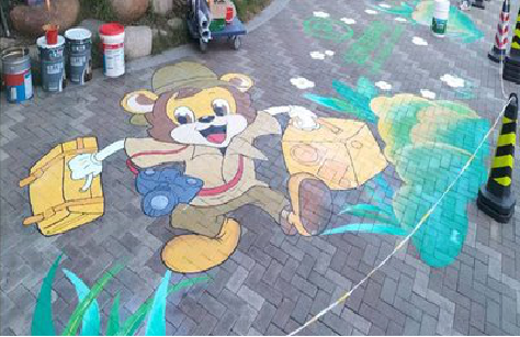 南通夏季画地面彩绘会遇到的问题