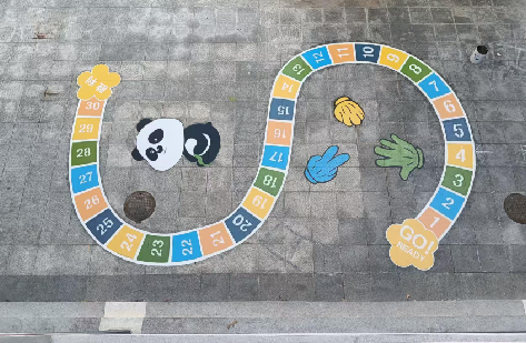 南通地面游戏彩绘