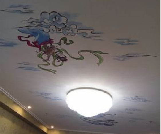 南通如何快速绘制天花板上的手绘墙？